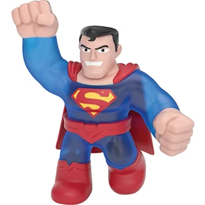 Bild av Heroes of Goo Jit Zu, super stretchig actionfigur med unik fyllning, licensierad DC utgåva: Superman röd/blå.