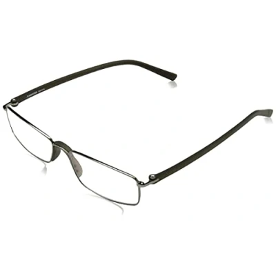 Bild av Rodenstock Unisex läsglasögon ProRead R2640, läshjälp med långsynthet, glasögon lätt ram i rostfritt stål (+1/+1,5/+2/+2,5), Grå/grön, 1,5