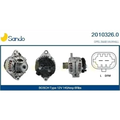 Bild av CASCO CAL10326AS Generator 12V 140A SAAB: 9 3 Kombi, Sedan, Cabriolet, OPEL: Vectra C Caravan, Astra H CC
