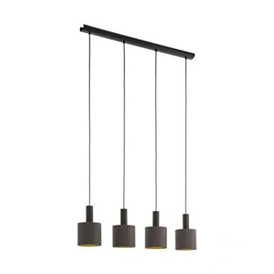 Bild av EGLO CONCESSA 1 pendlande belysning mörkbrun/cappuccino, guld