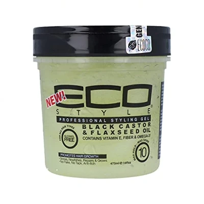 Bild av Eco Styler Svart Castor &amp; linfröolja Gel 45 ml