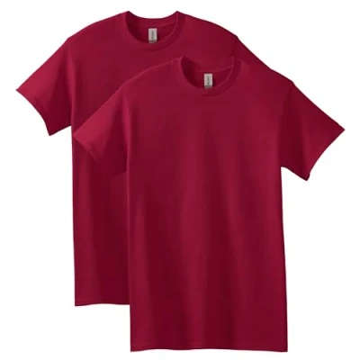 Bild av GILDAN herrskjorta, ogenomskinlig (förpackning med 2), Kardinal röd (2 pack), 3XL