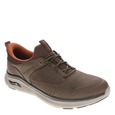 Bild av Skechers Arch Fit Crosser Emeric sneakers för män, BRUN, 45.5 EU