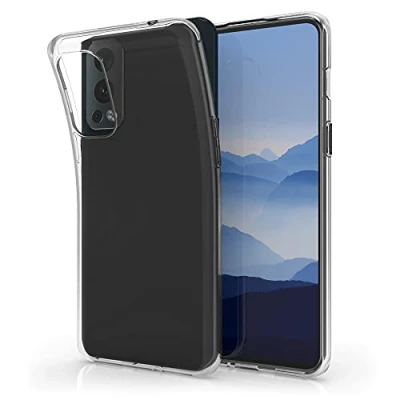 Bild av kwmobile fodral kompatibelt med OnePlus Nord 2 5G genomskinligt mjukt smalt flexibelt skyddande TPU telefonskydd transparent