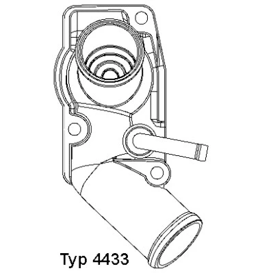 Bild av WAHLER 4433.92D Thermostat d&#039;eau 92 avec joint d&#039;étanchéite OPEL: Zafira A, Astra G CC, Cabriolet, VAUXHALL: Mk4 CC