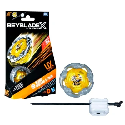 Bild av Beyblade X Wand Wizard 5 70DB UX startpaket med snurra och avfyrare