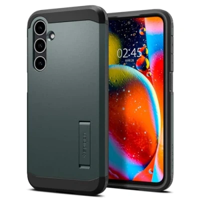 Bild av Spigen Tough Armor Case kompatibel med Samsung Galaxy S23 FE Skal Fodral Grön