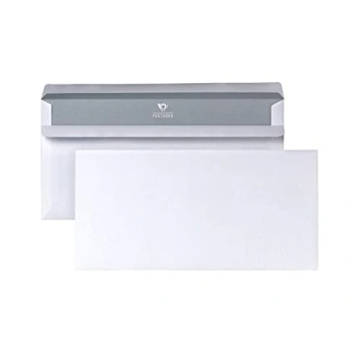 Bild av POSTHORN 01220617 kuvert DIN lång (110 x 220 mm), 75 g vit, utan fönster, självhäftande, 100 stycken