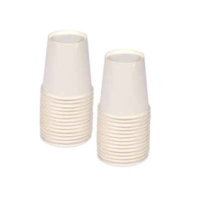 Bild av Homéa, Set med 100 kartongkoppar 20 ml vit