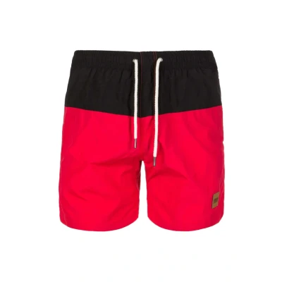 Bild av Urban Classics Block Surfshorts, Storlek: Small, Black/red