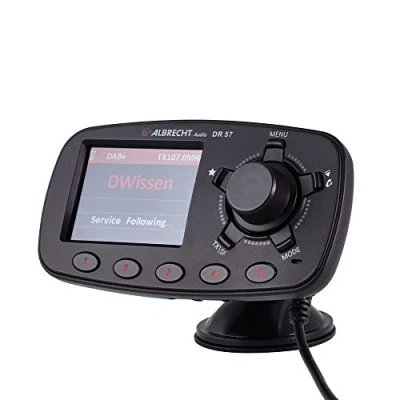 Bild av Albrecht DR 57, 87,6 107,9 MHz, LCD, 6,1 cm (2.4), Bluetooth, Cigarr tändare, ?DC, 12 24 V