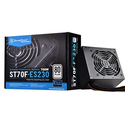 Bild av SilverStone Strider Essential Series ST70F ES230 Strömförsörjning 700 Watt 120 mm ATX 80 Plus White certificate (upp till 80% effektivitet)