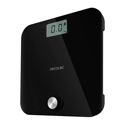 Bild av Cecotec Surface Precision EcoPower 10000 Healthy Black badrumsvåg. Med tryckknapp, Hög säkerhet härdat glasyta, Precisionsgivare
