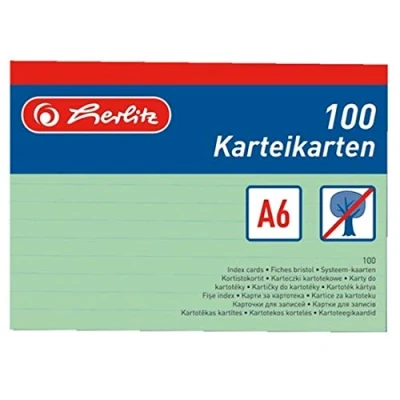 Bild av Herlitz indexkort grön