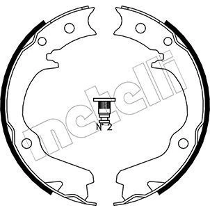 Bild av Bromsbackar, sats, parkeringsbroms, Bakaxel, subaru, 26257 AA060, AA061, AA070, AA071, AA080, AA081, 26298