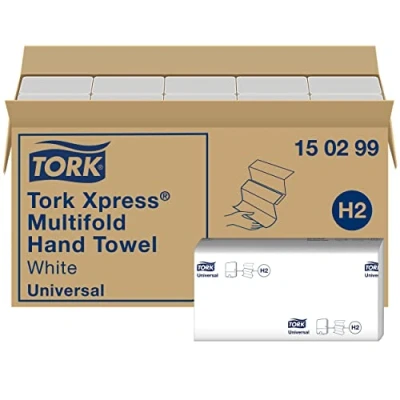 Bild av Tork Xpress multifold pappershanddukar 150299 H2 Universal handdukar för handduksdispenser vikta, 2 lags, vit 20 x 237