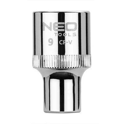 Bild av NEO TOOLS 08 009 Clé à douille 1/2 3124 9 mm Acier chrome vanadium SuperLock