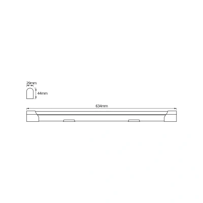 Bild av LEDVANCE Value Batten, Silver, Vit, Gjuten aluminium, Polykarbonat, IP20, II, LED, Glödlampan/ lamporna kan inte bytas ut