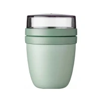 Bild av Mepal Lunchpot Ellipse Praktisk spannmålskopp, yoghurtkopp, to go mugg lämplig för frys, mikrovågsugn &amp; diskmaskin 500 ml Nordisk salvia