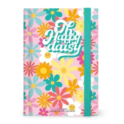 Bild av Legami Daisy, 16 månaders medium, dagbok för september 2025 till december 2026, elastisk stängning, FSC certifierat papper, 12 x 18 cm