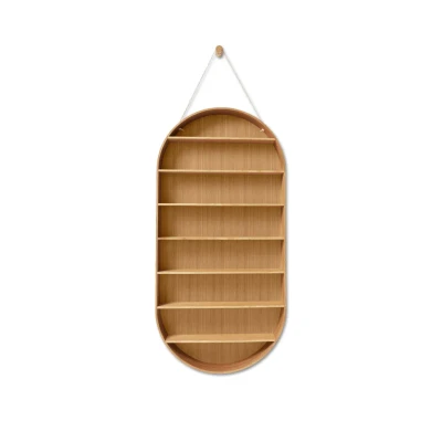 Bild av Ferm Living Oval Dorm Hylla Oiled Oak B: 54 x H: 110 D: 7 cm