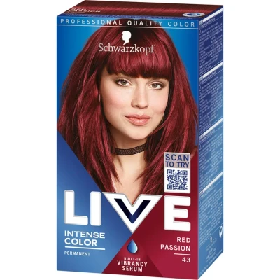 Bild av Schwarzkopf Live Color XXL 43 Red Passion pcs 1