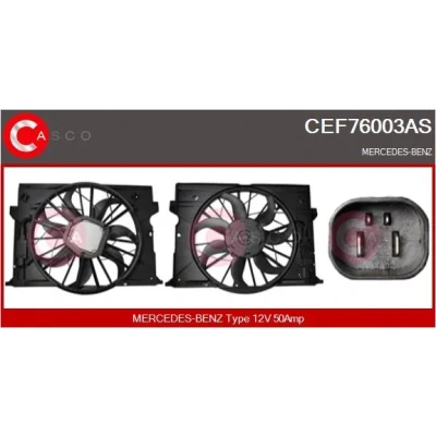 Bild av CASCO CEF76003AS Elmotor, kylarfläkt