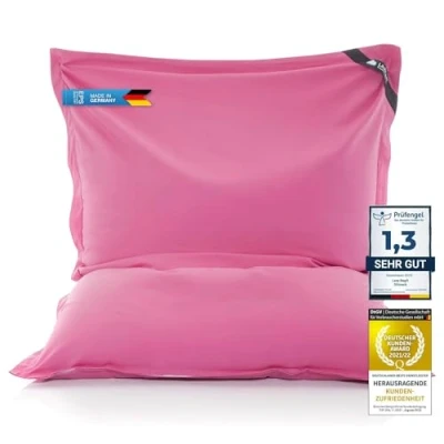 Bild av Original LAZY BAG sittsäck XXL 400L Jättestor i bomull 180x140cm (Bomull, Rosa)