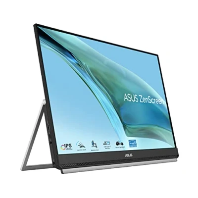 Bild av ASUS ZenScreen MB249C 24 tums bärbar USB skärm Full HD 1920 x 1080, Type C 60 watt, HDMI, bilotation, Kickstand FreeSync IPS panel, 16:9, antireflexer, svart