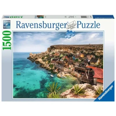 Bild av Ravensburger 17436 vuxen pussel 1500p Popeye Village, Malta vuxna, barn från 14 år 80 x 60 cm städer, landmärken