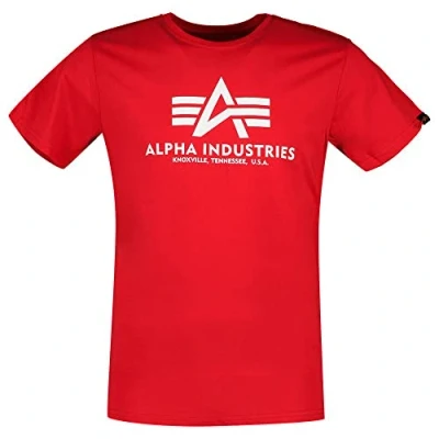 Bild av Alpha Industries Tshirt med print, Storlek: XL, Speed red white