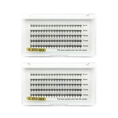 Bild av 2 st EMEDA volymfransar 8D 0,07mm D curl, klusterögonfransar 8mm 9mm 10mm 11mm 12mm, ryska volymögonfransförlängningar för salong, 5D ögonfransar (8D*2pcs)