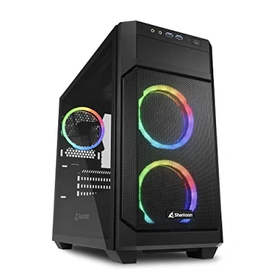 Bild av Sharkoon V1000 RGB microATX Chassi Tower Svart