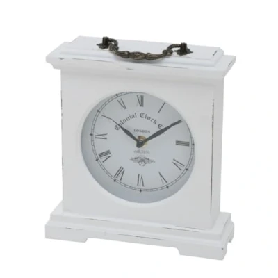 Bild av Boltze bordsklocka Betty (färg vit, höjd 24 cm, för inomhusbruk, analog klocka, dekorativt objekt, dekoration) 5231600, normal