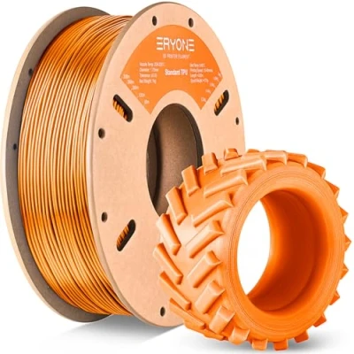 Bild av ERYONE TPU filament 1,75 mm, 3D skrivarfilament, flexibel 95 A TPU, +/ 0,03 1 kg, spole, mangoY