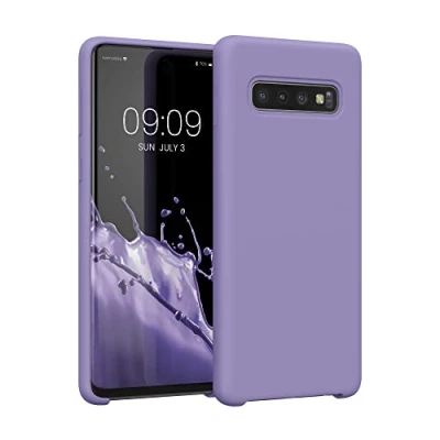 Bild av kwmobile fodral kompatibelt med Samsung Galaxy S10 TPU silikon telefonskydd mjuk finish violett lila