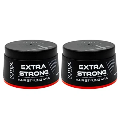 Bild av Totex extra stark hårvax I starkt stylingvax doft djupblått doftande glänsande och naturligt hår maximal kontroll 150 ml (2 stycken)