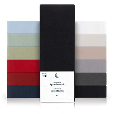 Bild av Blumtal® Underlakan 160x200cm Av Mikrofiber Oekotex Certifierat Svart
