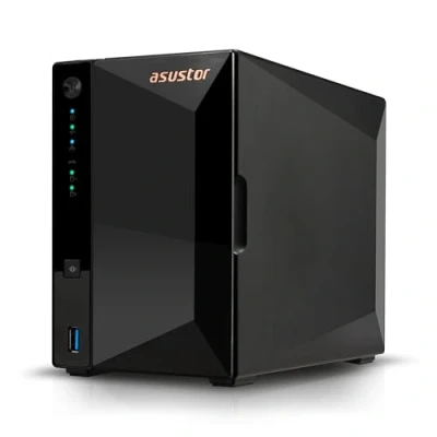 Bild av Asustor Drivestor 2 Pro Gen2 AS3302T v2, NAS hölje nätverksminne med bay, 1,7 GHz fyrkärnig 2,5 GbE port, GB RAM DDR4, nätverksansluten lagring för molnminne (disklös)