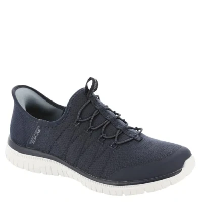 Bild av Skechers Dam Virtue Glow sneakers, Marinblå, 4 UK, Marinblått Xsp, 37 EU