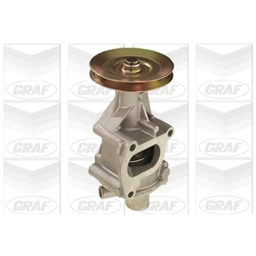 Bild av GRAF PA451 Pompe à eau avec joint d&#039;étanchéite couvercle mécanique Fonte 104 pour système dentrainement courroie trapézoïdale nervures