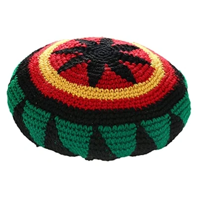 Bild av Ull stickad rasta hatt Reggae jamaicansk keps färgglad mössa virkad säckig keps, Colorful, L
