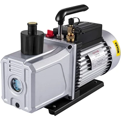 Bild av VEVOR Vakuumpump 12 CFM 1 HP Dubbelstegs Luftkonditionering Kylmedelsverktyg Definitivt 340 l/min HVAC Vakuum för hushållsluftkonditionering, bilar