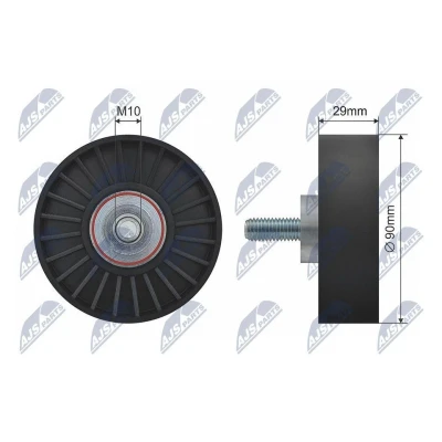 Bild av NTY RNK FR 001 Galet Enrouleur FORD: Focus Mk1 3/5 portes, FIESTA 4, Tourneo Connect
