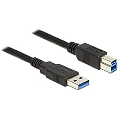Bild av DeLock kabel USB 3.0 typ A kontakt &gt; B 0,5 m svart