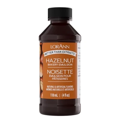 Bild av Lorann Oils Bakery Emulsions Natural &amp; Artificial Flavor 4oz Hazelnut 0806 0772
