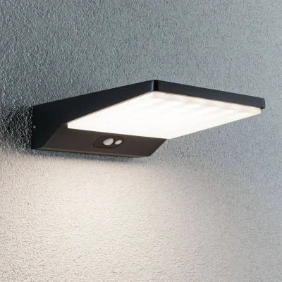 Bild av Paulmann LED solcell vägglampa Ronas, sensor, djup 25