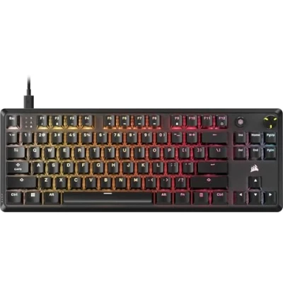 Bild av CORSAIR K70 CORE TKL RGB mekaniskt speltangentbord Försmorda MLX Red v2 linjära brytare dubbelt lager brusreducering ABS Double Shot tangenter QWERTY NA svart
