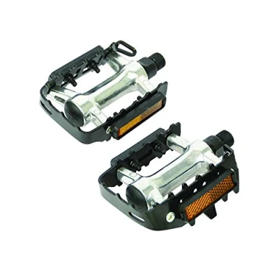 Bild av Dresco Set cykelpedaler MTB metall krom/svart 5250800