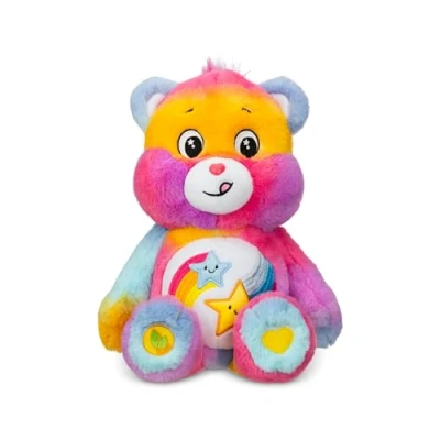 Bild av Care Bears ‎22338 35 cm plysch Dare to björn, söt plyschleksak att samla, gosedjur för barn, söta nalles, lämplig flickor och pojkar från 4 år